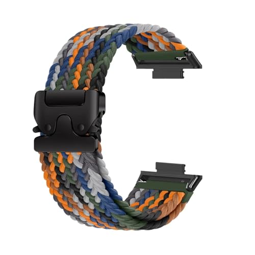 Elastisches geflochtenes Nylon-Schlaufenband for Huawei Watch Fit 4/3 Armband for Huawei Fit 4 Pro Männer Frauen Ersatzarmband Zubehör(McSevenB,For Fit 4/4 Pro) von PPzsyxx