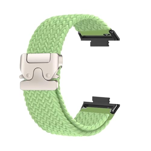 Elastisches geflochtenes Solo Loop-Armband aus Nylon for Huawei Watch Fit 4 Pro/4/3, Herren und Damen, Ersatzarmband Zubehör(MGB,For Fit 4/4 Pro) von PPzsyxx
