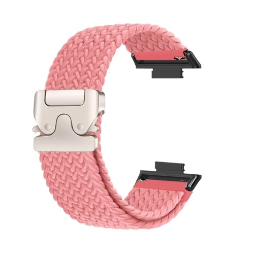 Elastisches geflochtenes Solo Loop-Armband aus Nylon for Huawei Watch Fit 4 Pro/4/3, Herren und Damen, Ersatzarmband Zubehör(PB,For Fit 3) von PPzsyxx