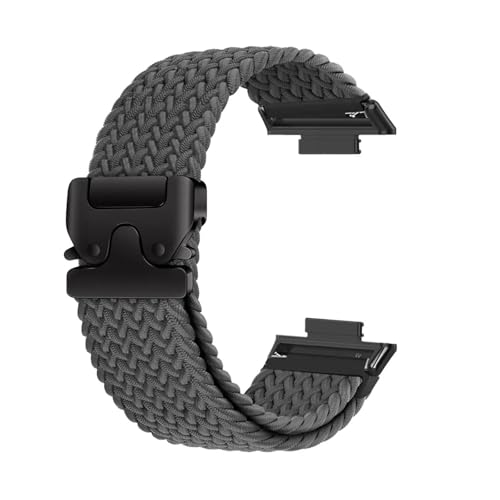 Elastisches geflochtenes Solo Loop-Armband aus Nylon for Huawei Watch Fit 4 Pro/4/3, Herren und Damen, Ersatzarmband Zubehör(SpaceHB,For Fit 3) von PPzsyxx