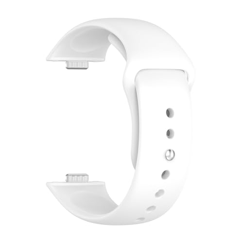 Ersatzarmband for Huawei Watch Fit 3/4, Silikonzubehör, Armband for Fit 4 Pro, Correa Bracele Zubehör(White,For Fit 4 Pro) von PPzsyxx