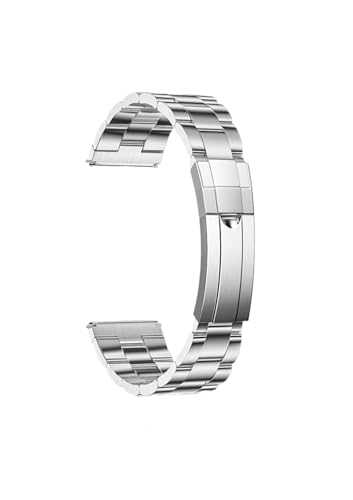 For Huawei GT3 GT4 46mm Uhr 4 Pro GT Serie Ersatz Armband 22mm Edelstahl Herren Armband Zubehör(For Hua wei GT Runner,NO.2 silver) von PPzsyxx
