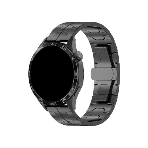 For Huawei GT4 46mm GT3 pro 46mm Armband Ersatzarmband 22mm reines Titanarmband(Black) von PPzsyxx