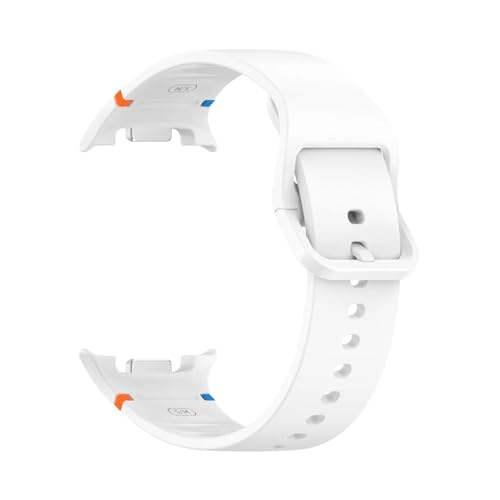 For Samsung Galaxy Watch 8 44mm 40mm Watch8 Classic Ersatzarmband Weiches Silikonarmband Armband Band Gürtel Zubehör(White,For Galaxy 8 44mm) von PPzsyxx