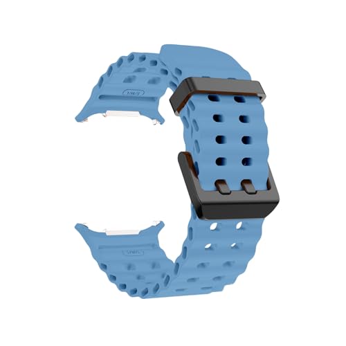 For Samsung Watch Ultra 47 mm. Schnellmontage. Atmungsaktives Silikonarmband. for Watch 7. Ersetzen Sie das Armband.(Blue) von PPzsyxx