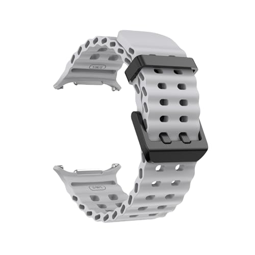 For Samsung Watch Ultra 47 mm. Schnellmontage. Atmungsaktives Silikonarmband. for Watch 7. Ersetzen Sie das Armband.(Grey) von PPzsyxx