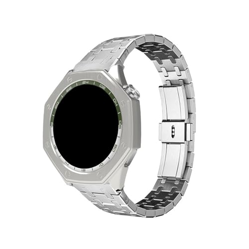 GT4 46mm Armband-Set, geeignet for Huawei GT4 46mm Uhrengehäuse, Armband, Lünette aus Edelstahl, Ersatzarmband(Black+Gun color case) von PPzsyxx