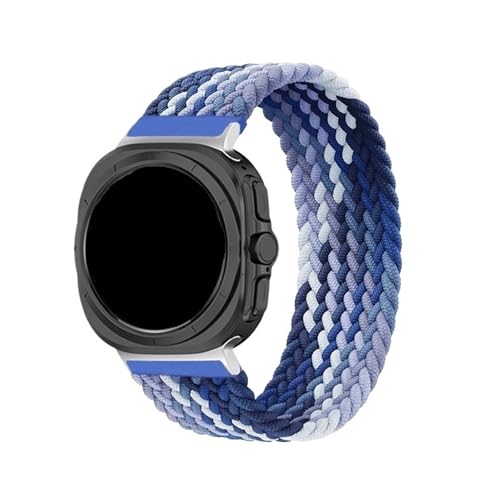Geflochtenes Solo-Loop-Armband for Samsung Galaxy Watch 7 Ultra 47 mm, Nylon-Federarmband Correa for Galaxy Watch 7 Ultra Band(Blueberry,FOR GALAXY WATCH 7 ULTRA_M) von PPzsyxx