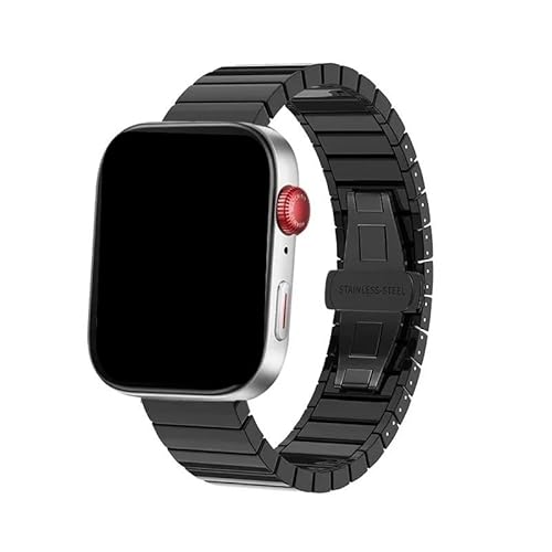 Keramik Metall Schmetterling Schnalle Armband for Huawei Watch Fit 3 4 Pro ersetzen Armband Correa Zubehör(Black-black buckle,For watch fit 4) von PPzsyxx