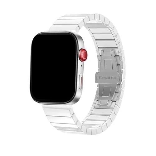 Keramik Metall Schmetterling Schnalle Armband for Huawei Watch Fit 3 4 Pro ersetzen Armband Correa Zubehör(Silver-silver buckle,For Watch Fit 3) von PPzsyxx