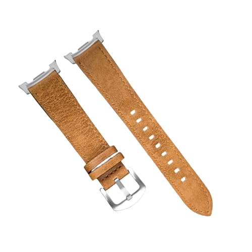 Lederarmband for Samsung Galaxy Watch 8 Classic/7 Ultra 47mm Loop Sport, ersetztes Band for Galaxy watch8 40 44mm Ultra2 Zubehör(YBrSS,For Watch 7 Ultra 47mm) von PPzsyxx