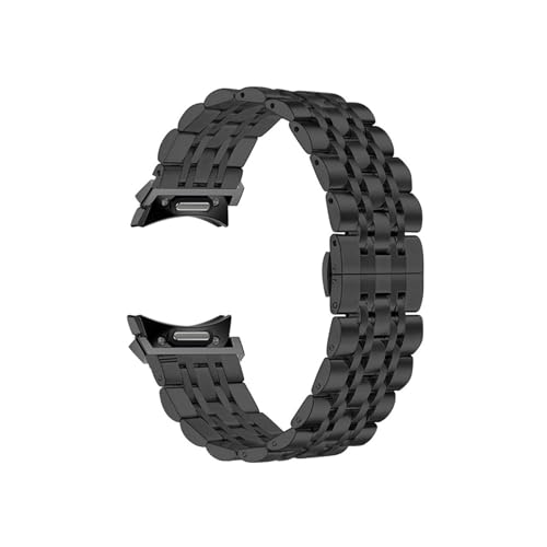 Lückenloses Edelstahlarmband for Samsung Galaxy Watch 4 5 6 7 44 40 mm 5Pro 45 mm Watch4 6 Classic 43 47 42 46 mm Ersatzband(Black,For Watch 5 Pro 45mm) von PPzsyxx