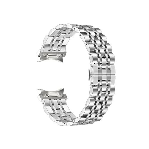 Lückenloses Edelstahlarmband for Samsung Galaxy Watch 4 5 6 7 44 40 mm 5Pro 45 mm Watch4 6 Classic 43 47 42 46 mm Ersatzband(Silver,For Watch 5 Pro 45mm) von PPzsyxx
