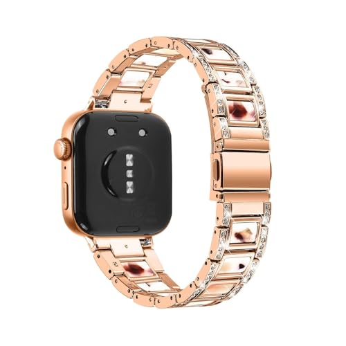 Metallharzband for Huawei Watch Fit4Pro Fit4 Fit3. Spezialanschlüsse ersetzen Edelstahlarmband. Zubehör(Rose Gold Nougat,For Fit 3) von PPzsyxx