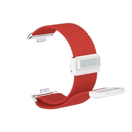 Nylon Loop Sportarmband for Huawei Watch Fit3 Fit4 Fit4Pro Spezialverbinder Band ersetzen Elastizitätsarmband Zubehör(2 Red,For FIT3/4) von PPzsyxx