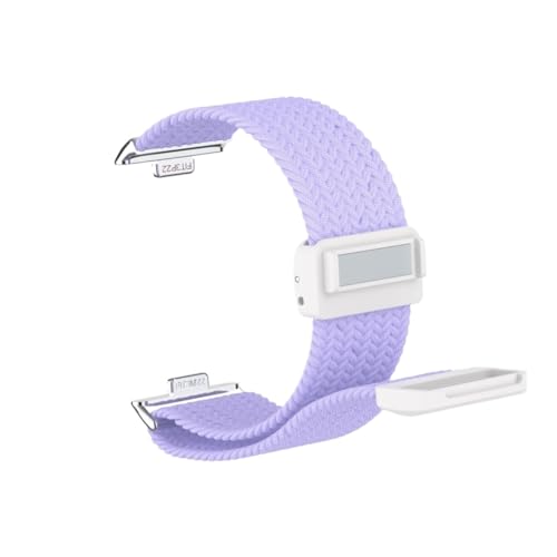 Nylon Loop Sportarmband for Huawei Watch Fit3 Fit4 Fit4Pro Spezialverbinder Band ersetzen Elastizitätsarmband Zubehör(9 vine purple,For FIT3/4) von PPzsyxx