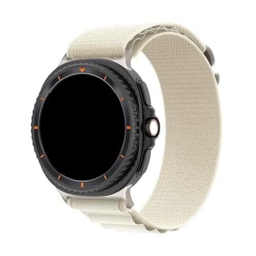 Nylon-Sportarmband for Samsung Galaxy Watch 8 40 44MM, ersetztes Band for Galaxy 8 Classic 46MM, atmungsaktives Armband Zubehör(Starlight,For Watch8 44mm) von PPzsyxx