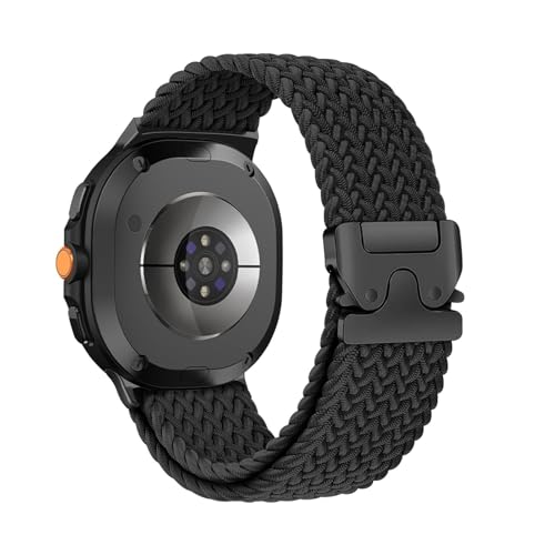 Nylon-Sportarmband for Samsung Galaxy Watch 8 40 mm 44 mm, ersetztes Armband for Galaxy 8Classic 46 mm, atmungsaktives Armband Zubehör(Black,For Watch 8 40mm) von PPzsyxx