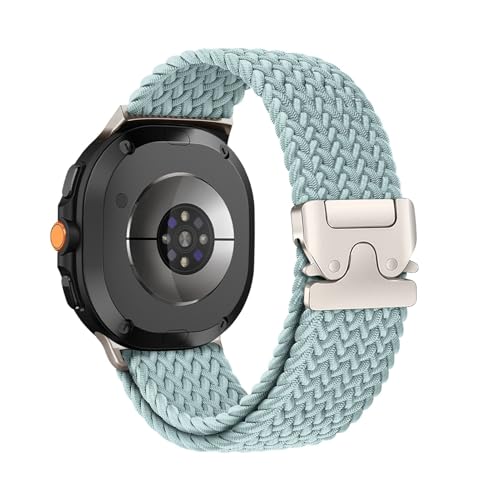 Nylon-Sportarmband for Samsung Galaxy Watch 8 40 mm 44 mm, ersetztes Armband for Galaxy 8Classic 46 mm, atmungsaktives Armband Zubehör(Light Blue(Black buckle),For Watch 8 40mm) von PPzsyxx