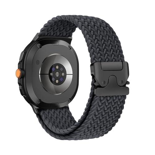 Nylon-Sportarmband for Samsung Galaxy Watch 8 40 mm 44 mm, ersetztes Armband for Galaxy 8Classic 46 mm, atmungsaktives Armband Zubehör(Midnight,For Watch 8 Classic 46mm) von PPzsyxx