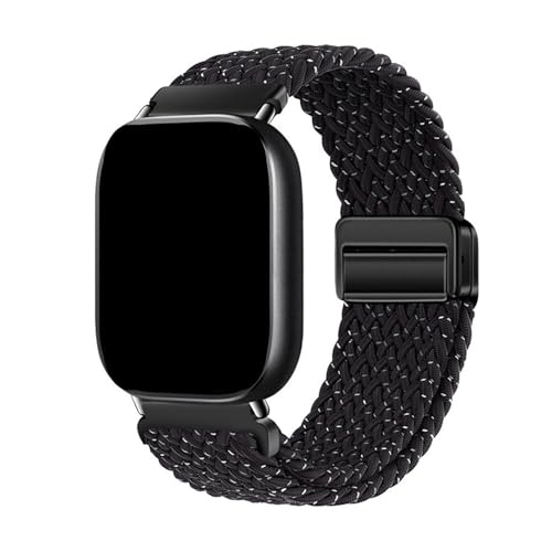 Nylon gewebtes, atmungsaktives Sportarmband for Huawei Watch Fit 3 4 4Pro Armband for Huawei Fit4/Fit4pro austauschbares Band Zubehör(Starry Black,For Fit4/4Pro) von PPzsyxx