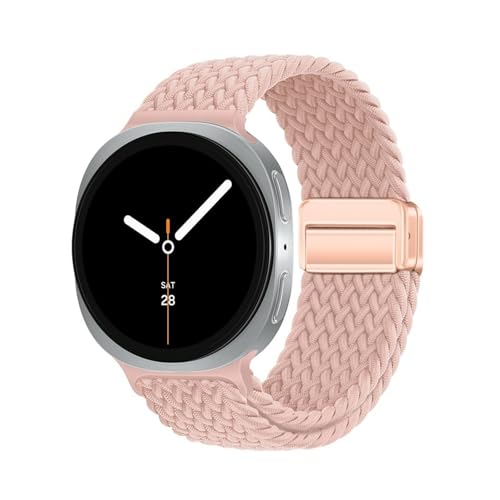 Nylonarmband for Samsung Galaxy Watch 8 40mm 44mm, Spezialband for 8Classic 46mm, atmungsaktives, elastisches Sportarmband Zubehör(19 pink,For Watch 8 40 44MM) von PPzsyxx