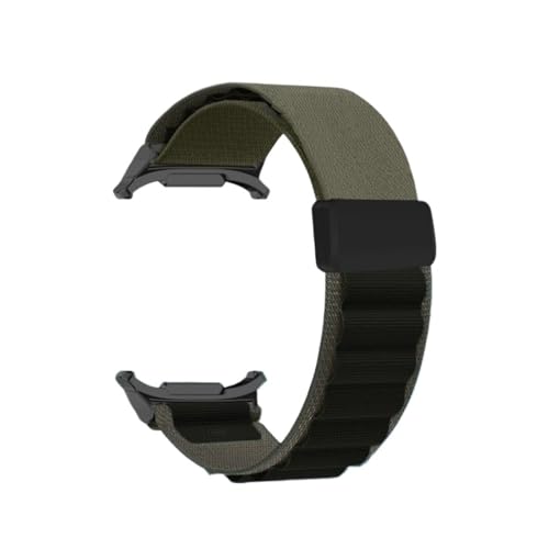 Nylonarmband for Samsung Galaxy Watch 8 40mm 44mm/8Classic 46mm Armband for GALAXY 7 Ultra 47mm/Ultra2 (2025) Armband Zubehör(Green back,For Watch8 Classic) von PPzsyxx