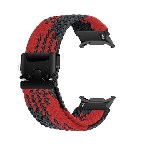 Nylonbänder for Samsung Galaxy Watch 7 Ultra 47 mm Fallschirmarmband Correa for WATCH ULTRA Keine Lücken Quick Fit Armband Zubehör(ZBRB-B) von PPzsyxx