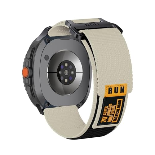 Nylonband for Samsung Galaxy Watch 8 Classic 46MM Watch8 40mm 44mm Sport Loop Armband Ersatz Correa Zubehör(Beige,For 8Classic 46mm) von PPzsyxx