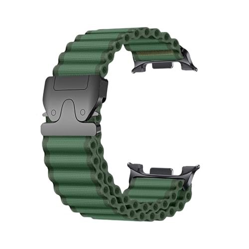 Parachute Trail Band for Samsung Galaxy Watch 8 40mm 44mm/8Classic 46mm Zubehör Nylon Ocean Armbandbänder Zubehör(Green-B,For Watch 8 Classic 46mm) von PPzsyxx