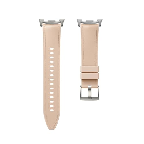 Silikon-Lederarmband for Samsung Galaxy Watch 8 40mm 44mm 8Classic 46mm Sportarmband for Samsung Watch8 Männer Frauen Armband Zubehör(Apricot,For Galaxy 8 44mm) von PPzsyxx