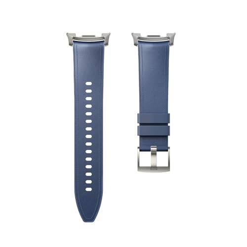 Silikon-Lederarmband for Samsung Galaxy Watch 8 40mm 44mm 8Classic 46mm Sportarmband for Samsung Watch8 Männer Frauen Armband Zubehör(Blue,For Galaxy 8 44mm) von PPzsyxx