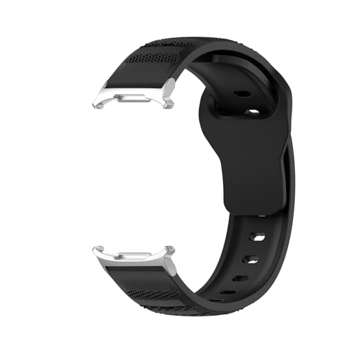 Silikon-Sportarmband for Samsung Galaxy Watch 7 Ultra 47 mm, Zubehör-Armband Correa for GALAXY ULTRA(Black) von PPzsyxx