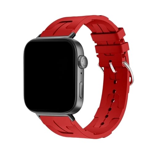 Silikonarmband for Huawei Watch Fit 3 4 4Pro Atmungsaktives Armband for Huawei Fit4/Fit4pro Austauschbares Band Zubehör(06# Red,For fit 4 pro) von PPzsyxx