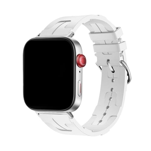 Silikonarmband for Huawei Watch Fit 3 4 4Pro Atmungsaktives Armband for Huawei Fit4/Fit4pro Austauschbares Band Zubehör(07# White,For FIT 4) von PPzsyxx