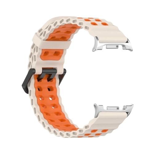 Silikonarmband for Samsung Galaxy Watch 8 40 44mm Band for Galaxy 8Classic 46mm Sport atmungsaktives Armband Zubehör(StarOS,For 8 Classic 46mm) von PPzsyxx