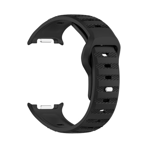 Silikonarmband for Samsung Galaxy Watch 8 44 40 mm, Sportarmband for Watch8 Classic 46 mm, ersetzt atmungsaktives Armband Zubehör(Black,For Galaxy 8 40mm) von PPzsyxx