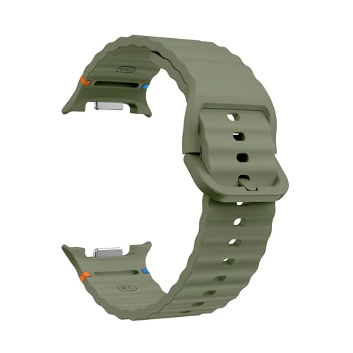Silikonband for Samsung Galaxy Watch 8 40 mm 44mm Correa pulseira Armband for Galaxy Watch8 Classic 46mm Sportarmband Zubehör(Army green,For Watch 8 40mm) von PPzsyxx