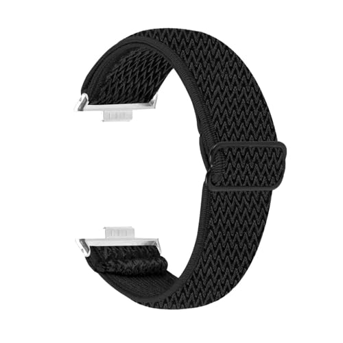 Sport-Elastikband for Huawei Watch Fit 3 4 4Pro Nylonband Ersatzarmband Zubehör(Black,For fit 4 pro) von PPzsyxx