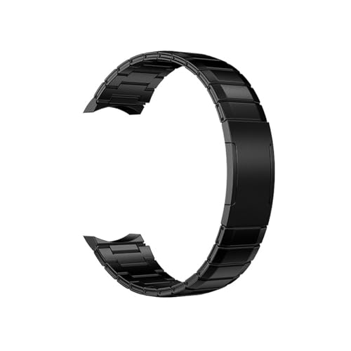 Titan-Metallarmband for Huawei Watch GT4 GT5 46 mm, speziell gebogenes, nahtloses Armband Zubehör(Black,For GT4 46mm) von PPzsyxx