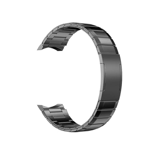 Titan-Metallarmband for Huawei Watch GT4 GT5 46 mm, speziell gebogenes, nahtloses Armband Zubehör(Grey,For GT4 46mm) von PPzsyxx