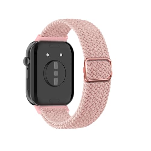 Verstellbares geflochtenes Nylonarmband for Huawei Watch Fit3 Fit4 Fit4Pro, elastisches, atmungsaktives Sportarmband, austauschbares Zubehör(2# Pink Sand,For fit 4 pro) von PPzsyxx