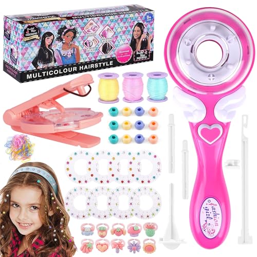 PQETBV Hair Bedazzler Kit, Automatischer Haarstyler, Glitzer Gerät Strasssteine Gemstone Styler, DIY Mädchen Styling-Werkzeug, Weihnachtsgeschenke von PQETBV