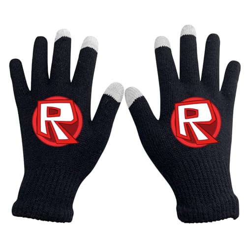 PQKL-party Roblo Strickhandschuhe Touchscreen Fingerhandschuhe,Roblo Handschuhe Winter, Handschuhe Herren,Roblo Handschuhe Fäustlinge,Dünne Handschuhe,Kinder Winterhandschuhe von PQKL-party