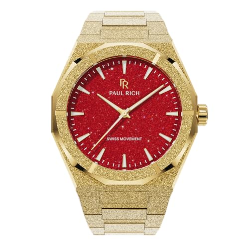 Paul Rich Frosted Star Dust II Gold Red FRSD207 horloge von PR Paul Rich