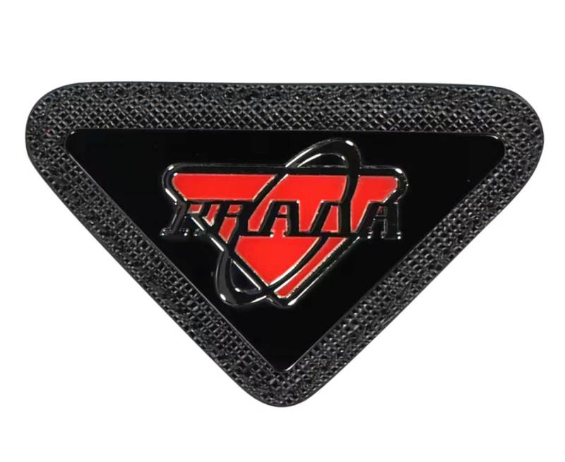 PRADA Anstecknadel Logo Brosche Pin Patch Neu, Lieferung mit Box mit Echtheitskarte und Etikett PRADA Anstecknadel Logo Brosche Pin Patch Neu, Lieferung mit Box mit Echtheitskarte und Etikett von PRADA