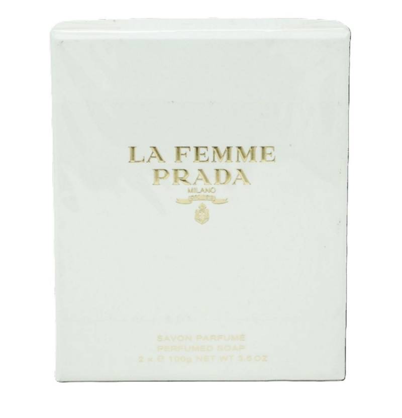 PRADA Gesichtsseife Prada La Femme Perfumed Body Soap Seife 2 x 100g von PRADA