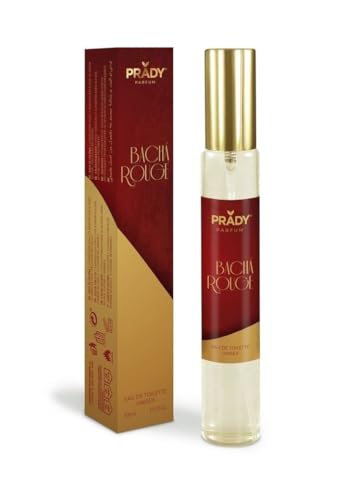 Prady - Eau de Toilette Bacha Rouge 33ml - Unisex - 33ml - Intensiver, verführerischer Duft mit roten Früchten und blumigen Noten für einen unvergesslichen Eindruck! von PRADY