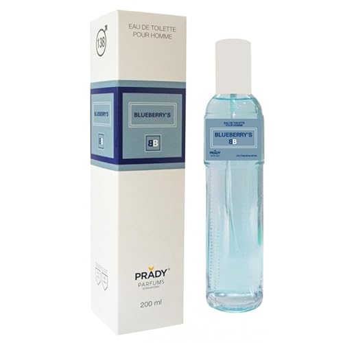 Prady - Eau de Toilette Blueberry's - Homme - 200ml – Ein frischer, fruchtig-würziger Duft für den modernen Mann von PRADY