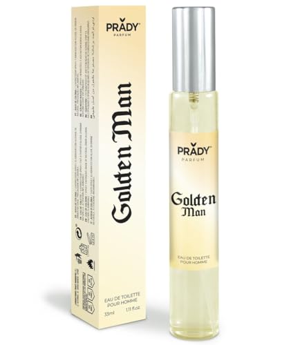 Prady - Eau de Toilette Golden Man 33ml - Männer - 33ml - Eleganter und maskuliner Duft mit würzigen und holzigen Noten für einen luxuriösen Eindruck! von PRADY